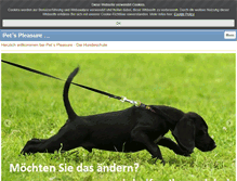 Tablet Screenshot of pets-pleasure.com